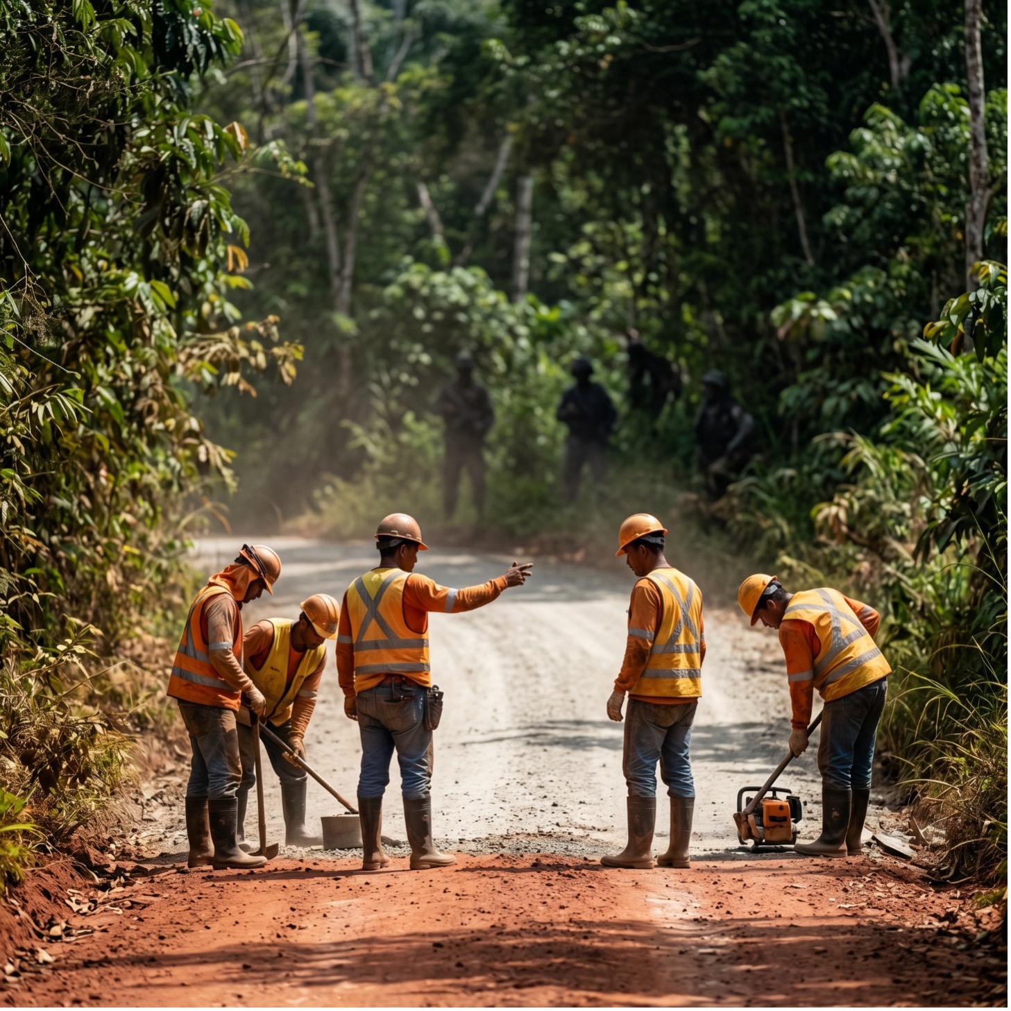  Imagen: equipo de trabajadores en campo colombiano — inversión en la formación y reconocimiento de líderes informales